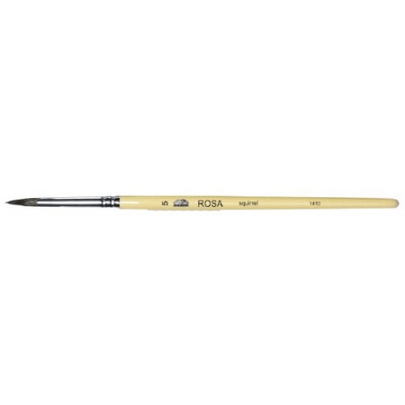 Кисти для рисования, ROSA, Белка круглая, 1412, длинная ручка, (размер от 1 до 10)
