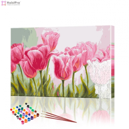 Картина по номерам "Поле тюльпанов" PBN0025, размер 30х40 см