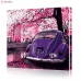 Картина по номерам "Фиолетовое авто", размер 40х40 см