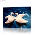 Картина по номерам "Влюбленные лебеди" PBN0110, размер 40х50 см