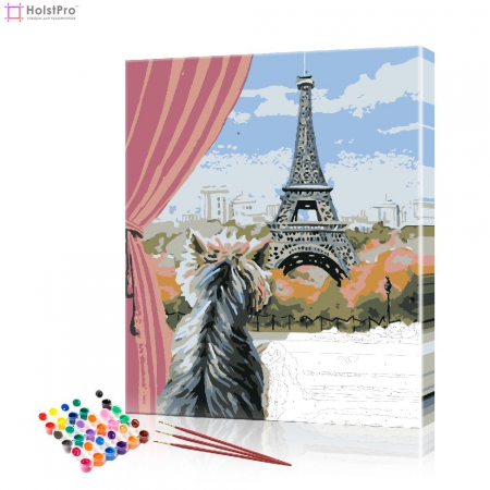 Картина по номерам "Париж, Париж..." PBN0287, размер 40х40 см