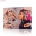 Картина по номерам "Девушка и ягуар" PBN0297, размер 40х50 см