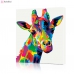 Картина по номерам "Цветной жираф" PBN0469, размер 40х50 см