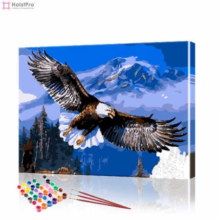 Картина по номерам "Горный орёл" PBN0651, размер 40х50 см