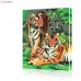 Картина по номерам "Семья тигров" PBN0693, размер 40х50 см
