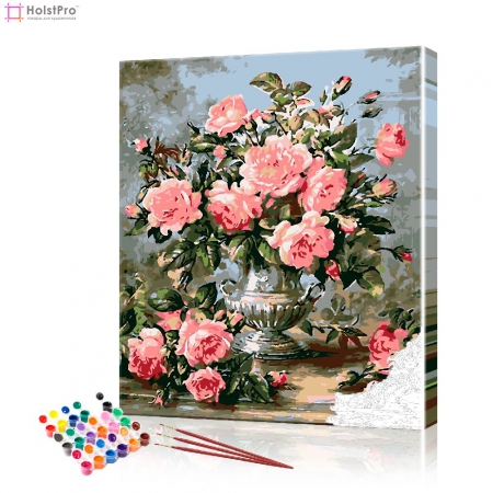 Картина по номерам "Пышные розы" PBN0669, размер 40х50 см
