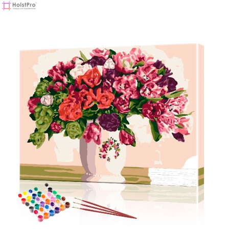 Картина по номерам "Красивые тюльпаны" PBN0901, размер 40х50 см