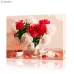 Картина по номерам "Красные и белые пионы" PBN0995, размер 40х50 см
