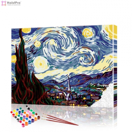 Картина по номерам "Ночьное небо Ван Гог" PBN0571, размер 40х50 см