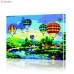 Картина по номерам "Воздушные шары над деревней" PBN0603, размер 40х50 см