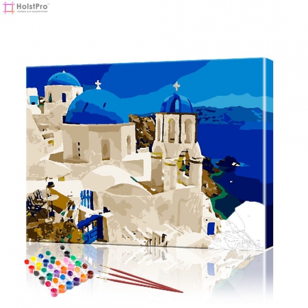 Картина по номерам "Греческие пейзажи" PBN0635, размер 40х50 см