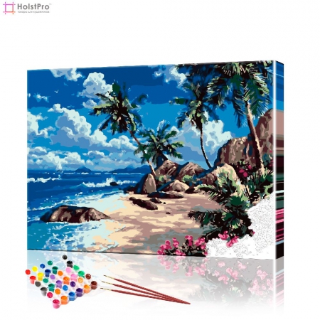 Картина по номерам "Тропический пляж" PBN0803, размер 40х50 см