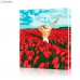 Картина по номерам "Девушка в тюльпанах" PBN0871, размер 40х50 см