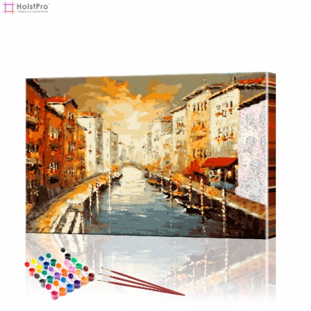 Картина по номерам "Улочки Венеции" PBN0182, размер 40х60 см