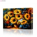Картина по номерам "Красивый букет подсолнухов" PBN0218, размер 40х60 см