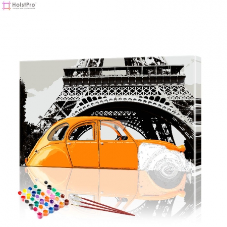Картина по номерам "Путешествие в Париж" PBN0363, размер 40х60 см