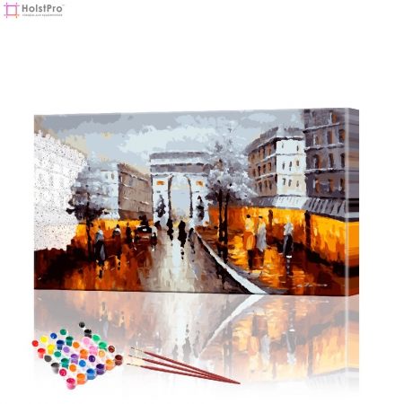 Картина по номерам "Старый Париж" PBN0235, размер 40х70 см