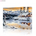 Картина по номерам "Дом в снежных горах" PBN0422, размер 40х50 см