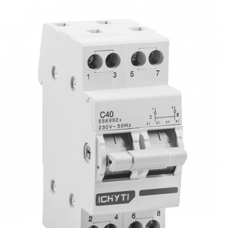 Автомат 2P 40А трехпозиционный для генератора CHYT 1-0-2