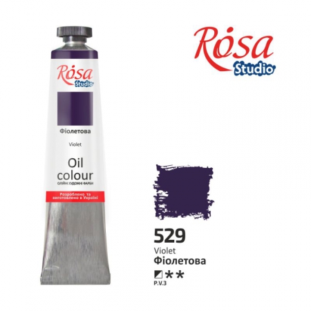 Краска масляная, Фиолетовая 60мл, ROSA Studio